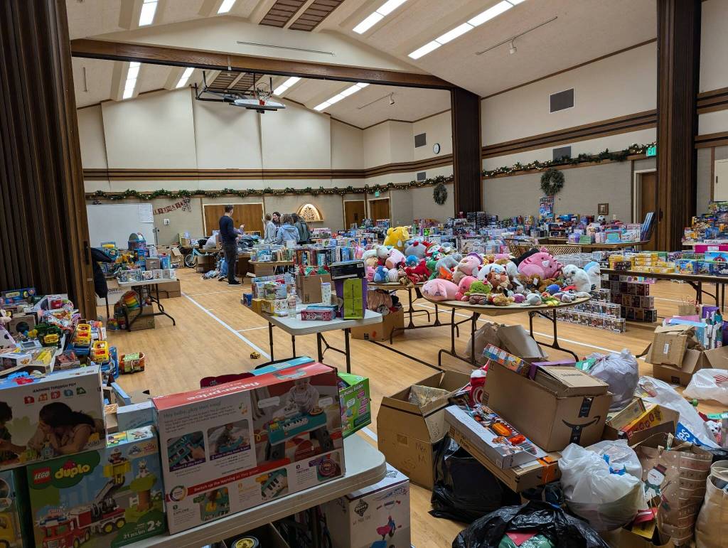 The 2024 Giving Tree shop is set up at the Church of Jesus Christ of Latter-day Saints in North Bend. Photo courtesy of Joe Dockery