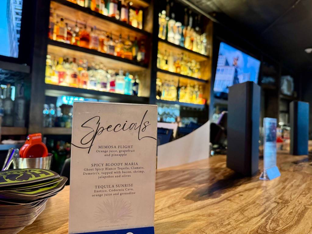 Anejo Tequila Bar has a full bar menu as well as seasonal special cocktails. (Grace Gorenflo/Valley Record)