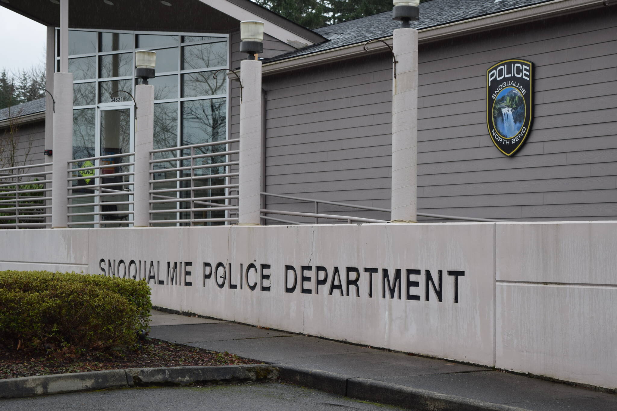 Outside of the Snoqualmie Police Department, 34825 SE Douglas St. File photo