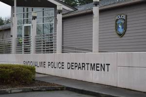 Outside of the Snoqualmie Police Department, 34825 SE Douglas St. File photo