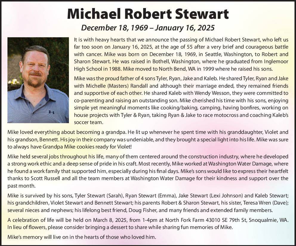 Michael Robert Stewart | Obituary