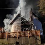 Adventure Church on fire, March 16, 2020. Photo courtesy of Adventure Church