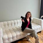 Beyond the Stables owner Christina Lathrop sits for a photo in her studio, March 6, 2025. (Grace Gorenflo/Valley Record)