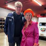 Pete Nelson (left) and Rachel Money, emcees for the 2025 SnoValley Chamber of Commerce gala, stand for a photo, March 21, 2025. The chamber announced its Best of the Best winners at this years gala. Photo courtesy of Kelly Coughlin/SnoValley Chamber of Commerce