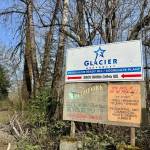 A sign for Glacier Northwests Snoqualmie Ready Mix and Aggregate Plant off of SE Mill Pond Road in Snoqualmie. (Grace Gorenflo/Valley Record)