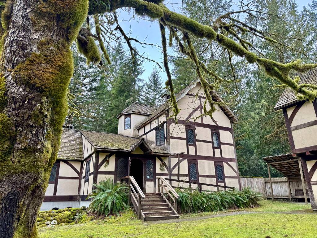 Camlanns Bors Hede restaurant, modeled after a 14th Century village inn, March 9, 2025. Camlann is having a fundraising event April 12. Grace Gorenflo/Valley Record