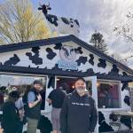 Owner Larry Brown stands outside Mooo! Ice Cream during its grand opening April 5, 2025. Photos by Grace Gorenflo/Valley Record