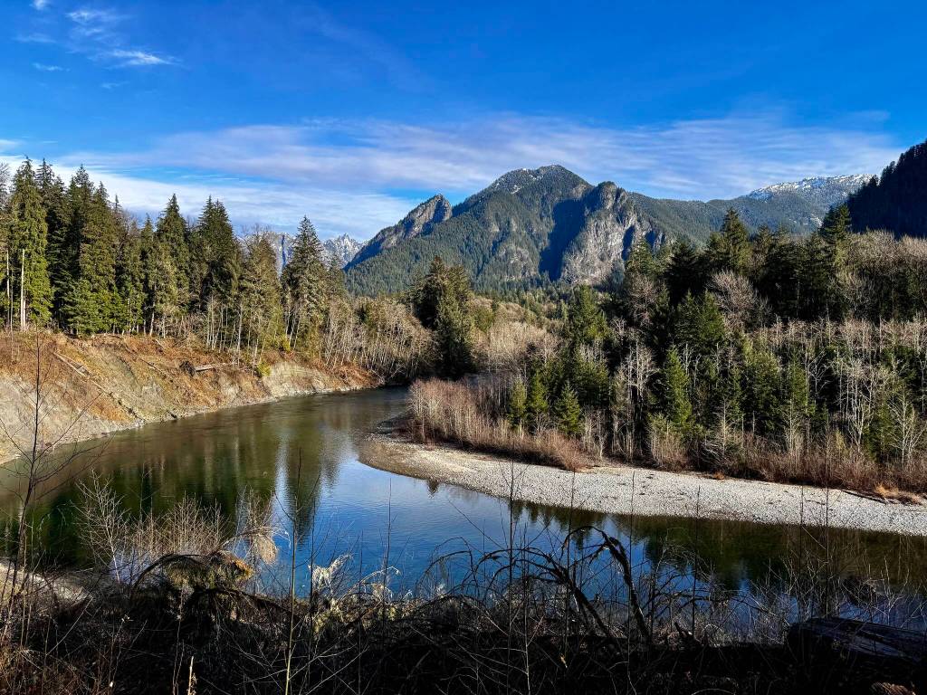 The Middle Fork Snoqualmie River in North Bend, Nov. 30, 2024. (Grace Gorenflo/Valley Record)