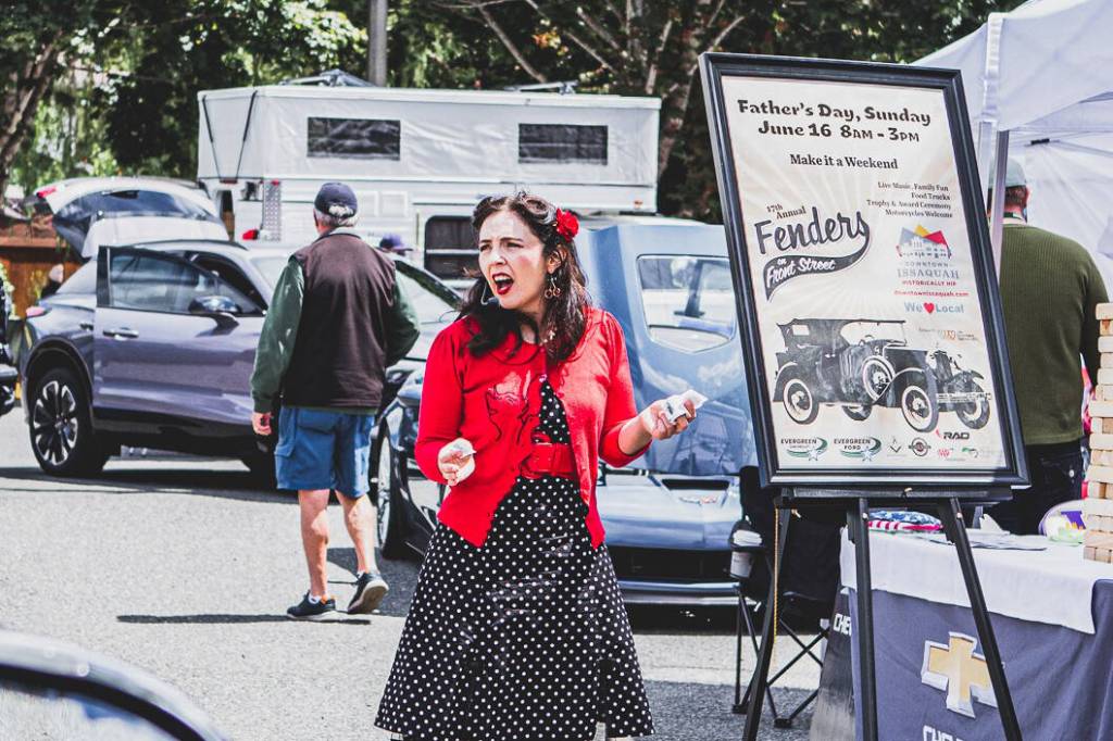 In a town that blends small-town charm with a progressive arts scene – proudly self-described as historically hip, the car show fits right in. Photo courtesy of Downtown Issaquah Association.