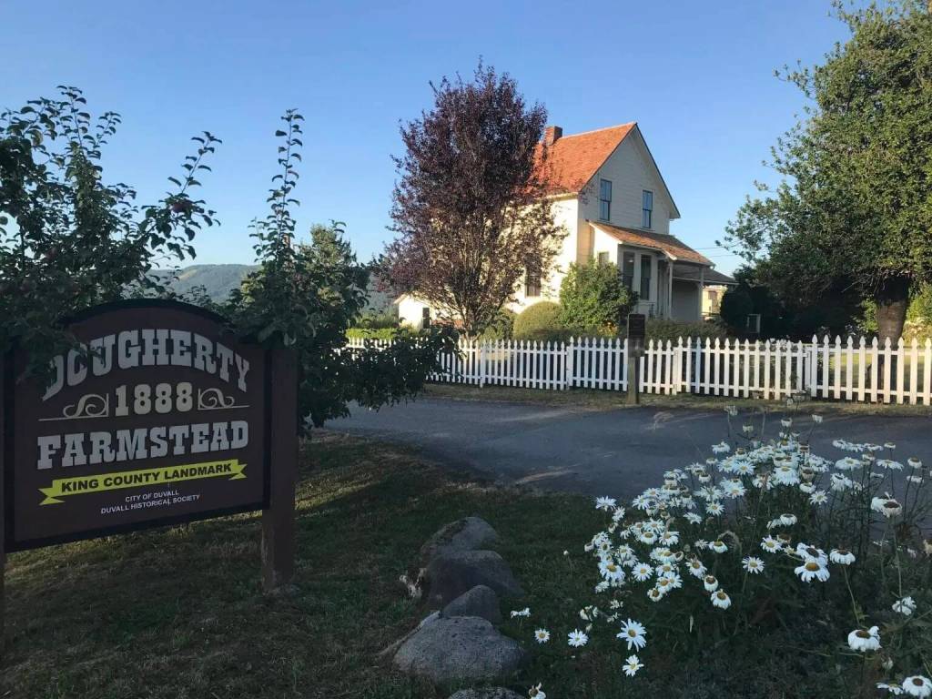 The historic Dougherty Farmstead in Duvall. The Duvall Historical Society is giving tours of the property every Sunday through September. Photo courtesy of Mountains to Sound Greenway Trust