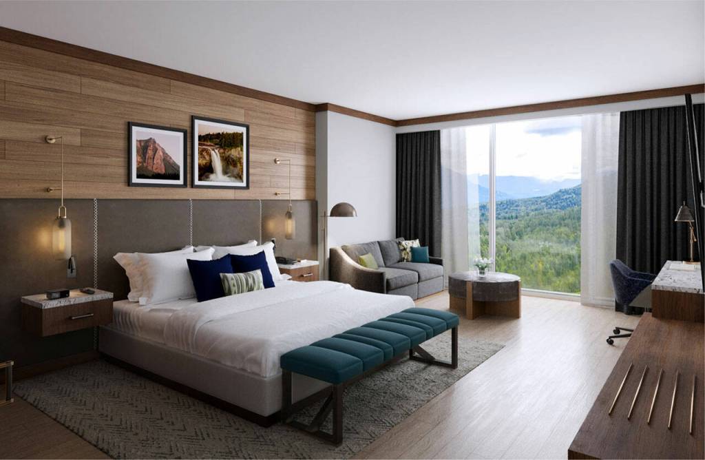 Photo courtesy of the Snoqualmie Casino
Rendering of a room at the Snoqualmie Casinos new hotel.