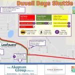 The 2025 Duvall Days shuttle map. Image courtesy of Duvall Days