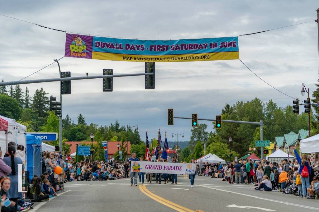 The 2024 Duvall Days parade. Photo courtesy of Travis Wetherbee/Last Lite Photography