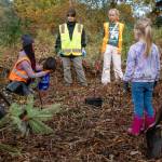 2023 volunteer Annual Tree Planting Celebration at Lake Sammamish State Park hosted by the Mountains to Sound Greenway Trust. Photo courtesy of the Mountains to Sound Greenway Trust