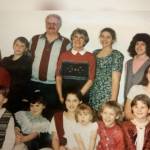 Kevin’s parents, Herb and Helen Hauglie – pictured here with all of their grandchildren – purchased juvenile life insurance for each one of them. Courtesy Kevin Hauglie Insurance.