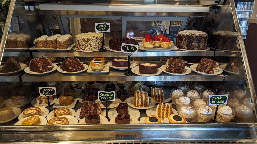 Carnation Cafes dessert case. Photo courtesy of Carnation Cafe