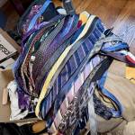 Bill Ramoss collection of ties, one for each day of the legislative session, sits in his Issaquah home, July 30, 2025. Photo by Grace Gorenflo/Valley Record