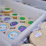 Fresh hummus and pita are for sale from The Mediterranean at the North Bend Farmers Market, Sept. 11, 2025. (Grace Gorenflo/Valley Record)