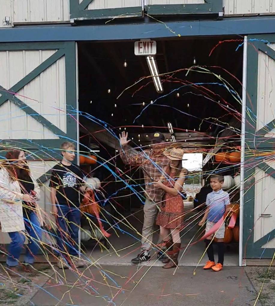 The Celebration Farms owners cut the ribbon at their ribbon-cutting ceremony Sept. 25, 2025. Photo courtesy of the SnoValley Chamber of Commerce