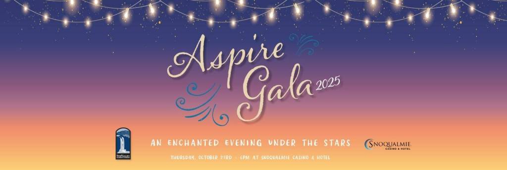 The 2025 Aspire Gala is Oct. 23. Image courtesy of SnoValley Chamber of Commerce