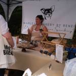 Renee Petitti, owner of Marleys Bakery, sells her fresh sourdough at the Duvall Farmers Market, Sept. 4, 2025. (Grace Gorenflo/Valley Record)