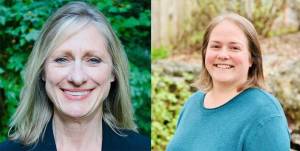 Pictured left to right: Alana McCoy and Amy McHenry, candidates for Duvall mayor.