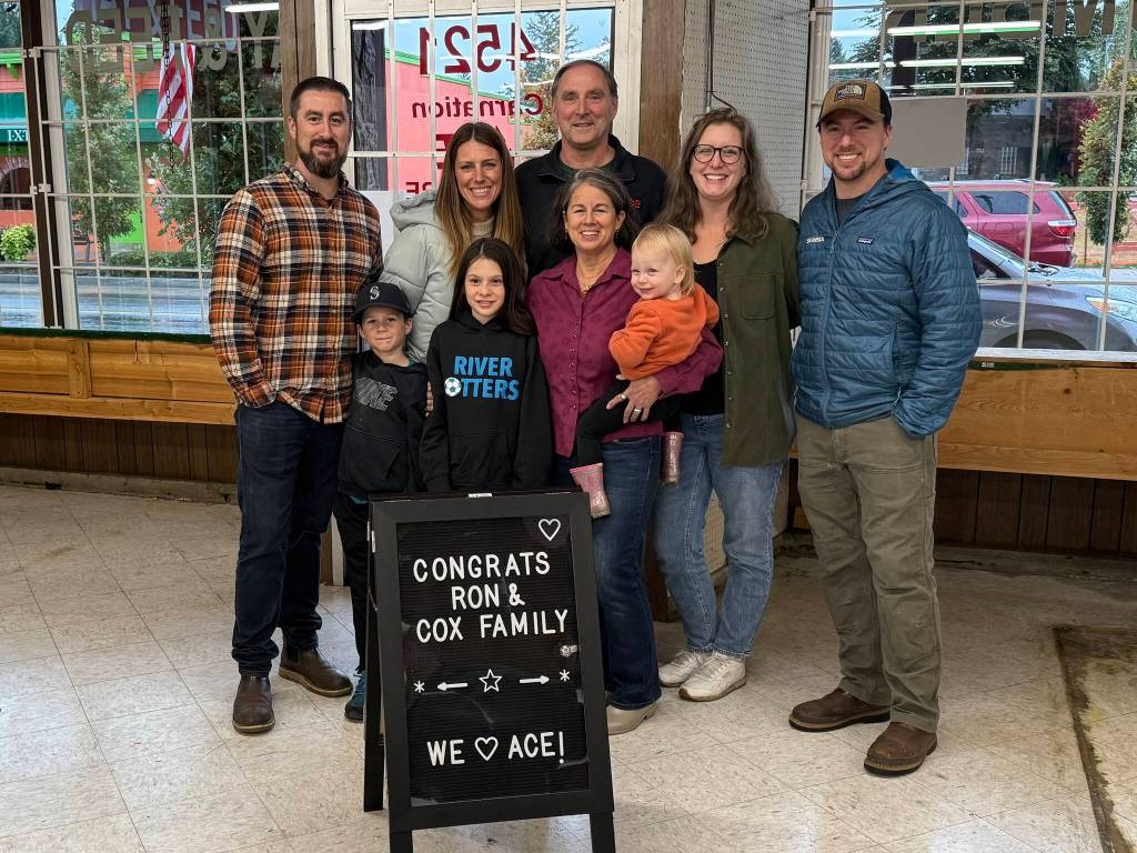 Ron with his wife, KC, and his two sons (Michael and Stephen) and their families (minus one grandson).