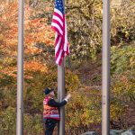 The Snoqualmie Indian Tribe had a flag-raising ceremony in honor of Veterans Day, Nov. 11, 2025. Photo courtesy of the Snoqualmie Indian Tribe