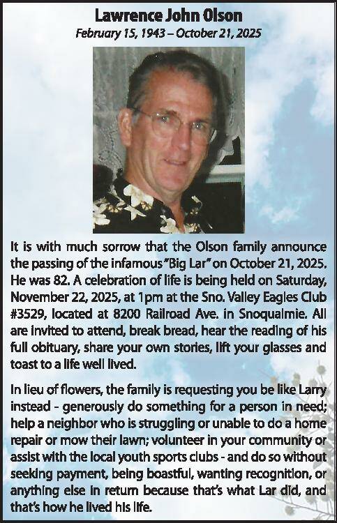Lawrence Olson | Obit
