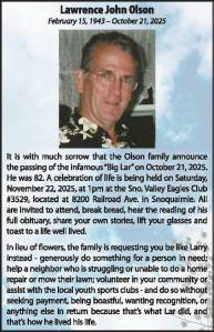 Lawrence Olson | Obit