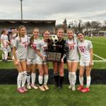 The Mount Si High School girls soccer team celebrates their state title win on Nov. 22. Photos courtesy of Snoqualmie Valley School District