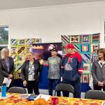Chaplain Patti Yetneberk speaks to the crowd at the new Snoqualmie Valley Healing Center, Nov. 6, 2025. (Grace Gorenflo/Valley Record)