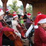 Members of the Tolt Strings musical group perform under the direction of Myra Chaney (not pictured) during the Christmas in Carnation event on Dec. 6. Photo by Aaron Gustafson