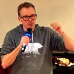 Andrew Rivers at the Tin Room Theater on Dec. 5 in Burien. Photo by James Gibowski