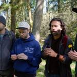 The Try Guys try herb-robert, known as a noxious weed in Washington, while learning what plants are safe for eating. Image courtesy of The Try Guys via YouTube