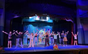 Youth members of Cascade Community Theatre rehearse their January 2026 show, The Little Mermaid Jr. Photo courtesy of Cascade Community Theatre