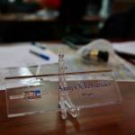 Mayor Amy Ockerlanders name plaque at one of her last Duvall City Council meetings, Dec. 2, 2025. (Grace Gorenflo/Valley Record)