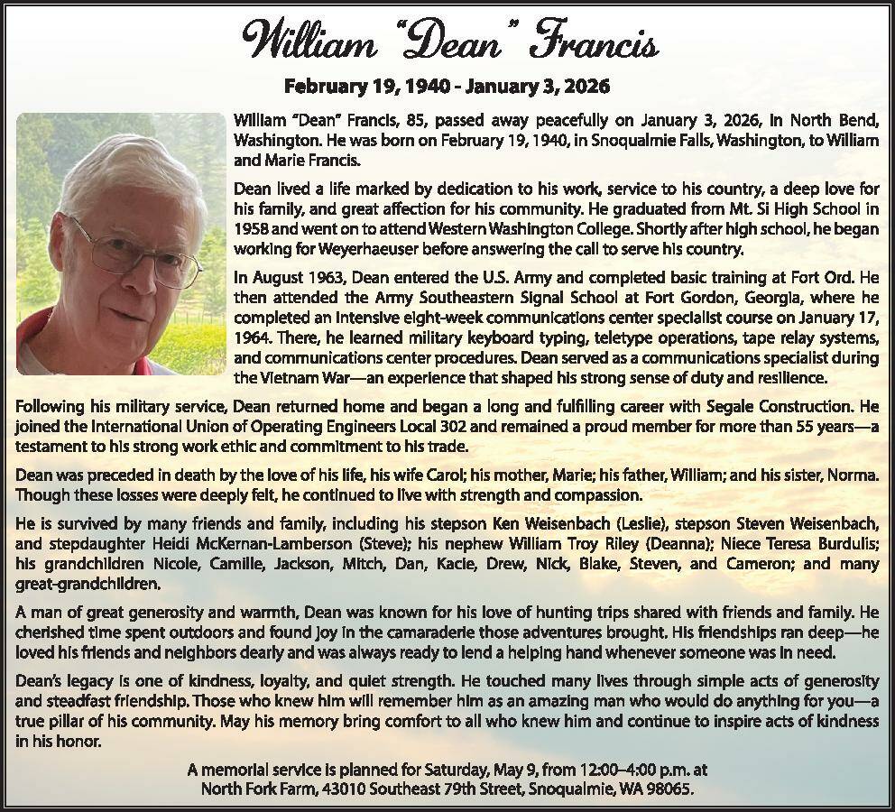 William Francis | Obit