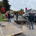 Carnation Public Works out in the field. Photo courtesy of the city of Carnation