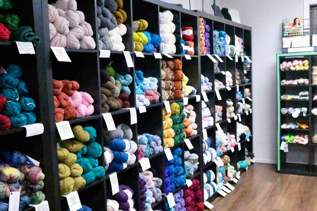 Grace Gorenflo/Valley Record
A selection of yarn available at Quintessential Knits in Duvall, Jan. 28, 2026.