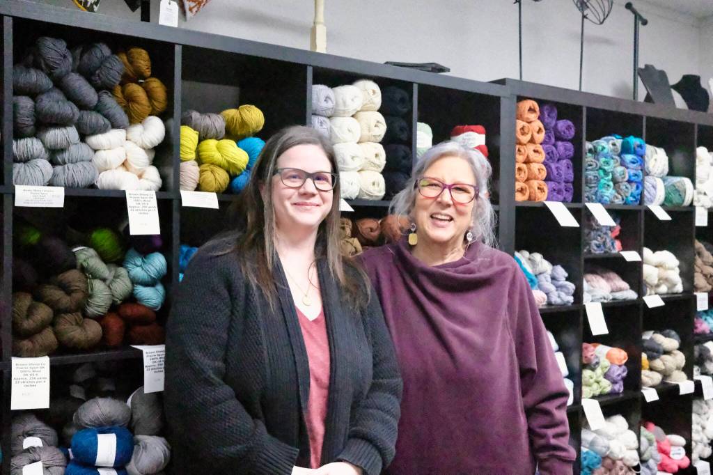 Grace Gorenflo/Valley Record
Charlotte Spani (right) and Brandy Eckman, the new owners of Quintessential Knits in Duvall, Jan. 28, 2026.