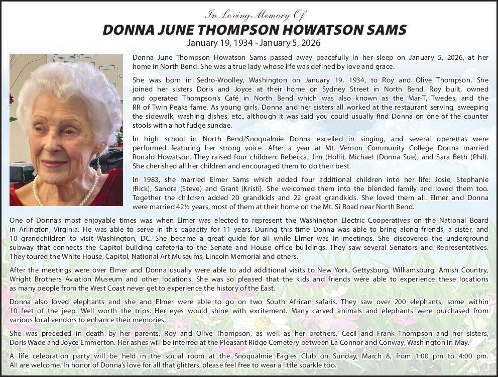 Donna Sams | Obit