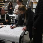 Grace Gorenflo/Valley Record
Snoqualmie residents answer prompts about Decembers flood at a town hall March 4, 2026.