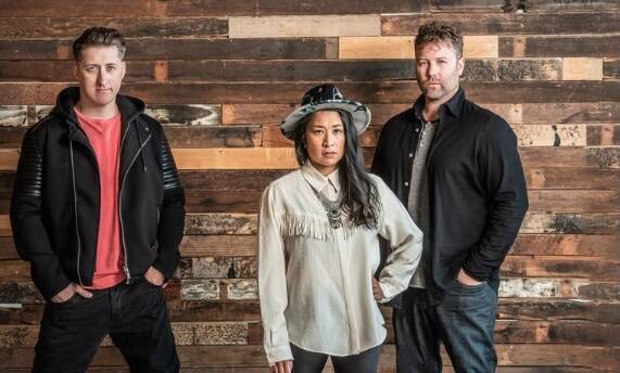 Marsalis band members. From left: Adam Bishop; Theresa Cadondon; Dennis Zender. Photo courtesy of Marsalis