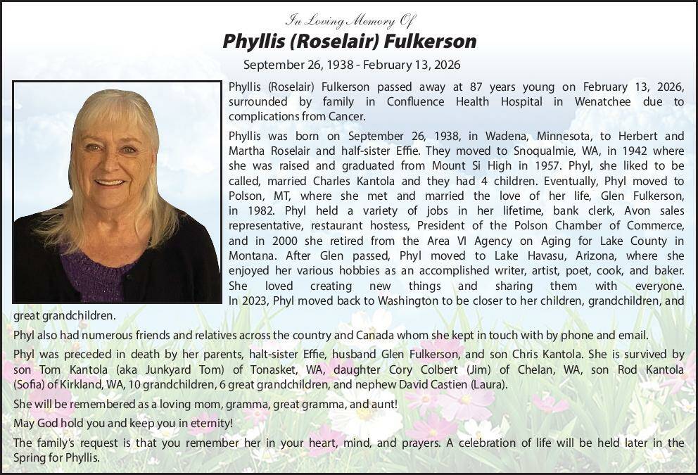 Phyllis Fulkerson | Obit
