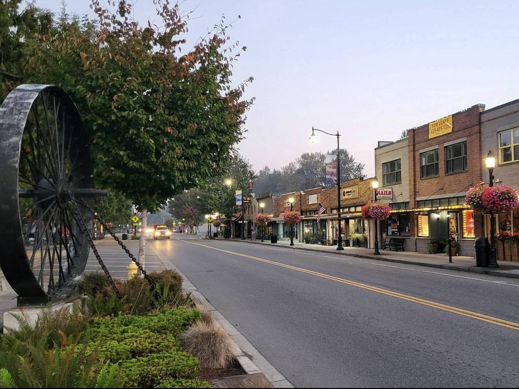 Downtown Snoqualmie. Photo courtesy of the city of Snoqualmie