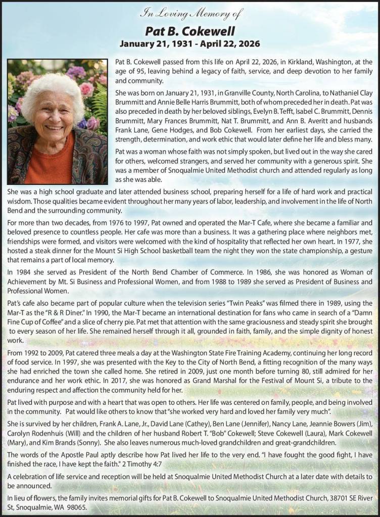 Pat Cokewell | Obit