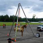 Grace Gorenflo / Valley Record
A fake horse is on display to demonstrate the airlift capabilities of the Washington State Animal Response Team at SARposium, May 14, 2026.
