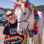 One of the unicorns at Pride Picnic 2025. Photo courtesy of SnoValley Pride