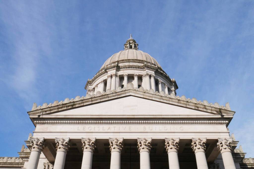 The Washington state Capitol on Feb. 6, 2026. (Photo by Bill Lucia/Washington State Standard)